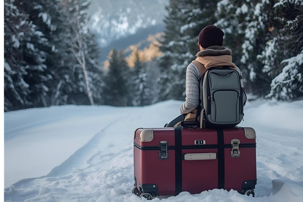 Luggage and winter clothing